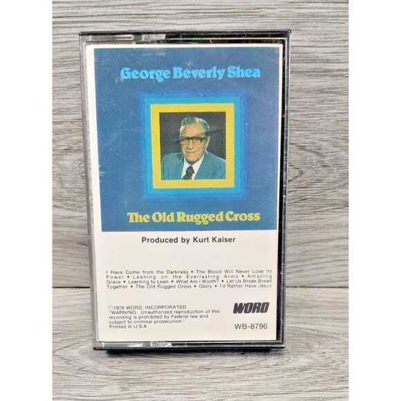 George Beverly Shea The Old Rugged Cassette Tape Vintage Religion - Picture 1 of 7